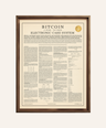 Bitcoin Whitepaper Poster